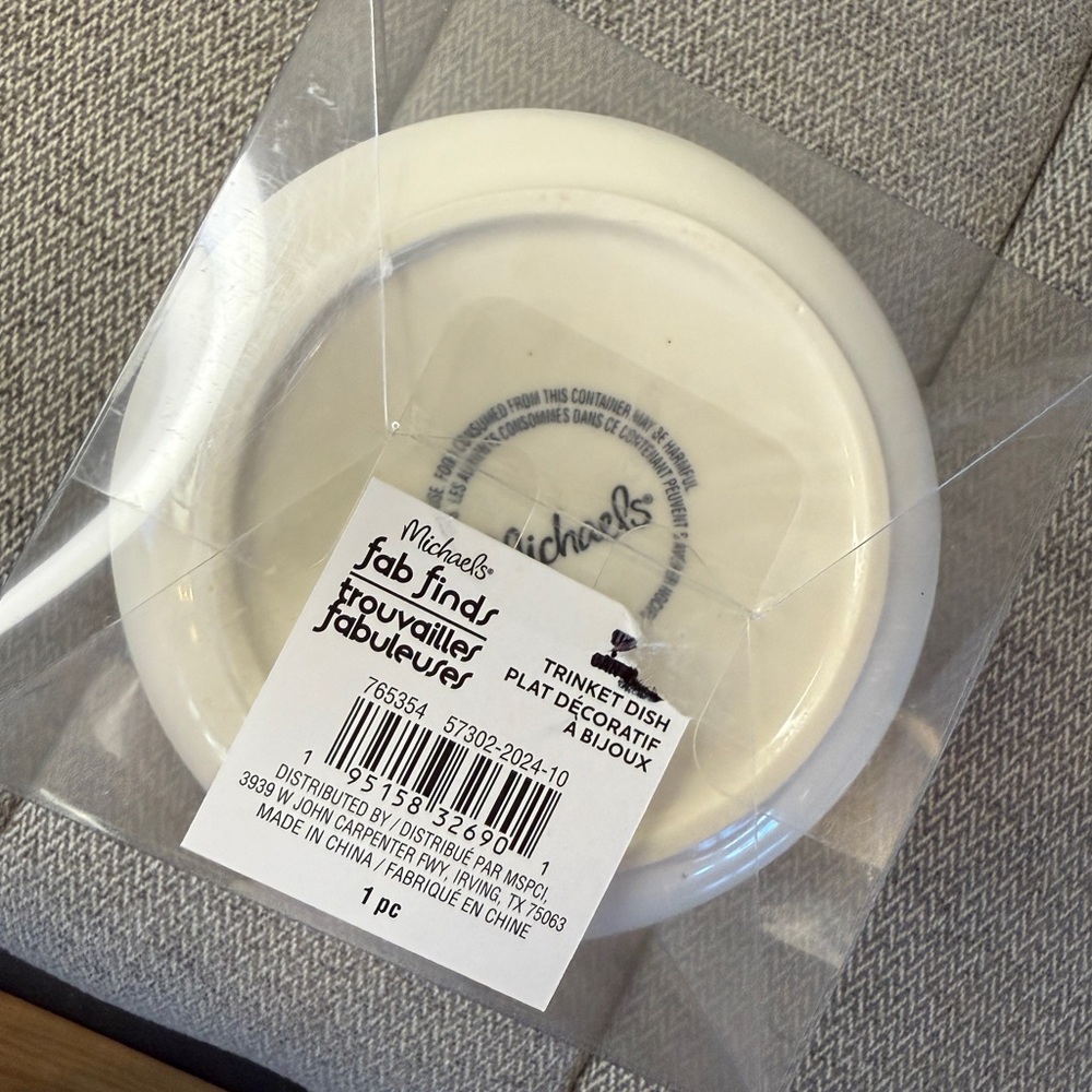 Cactus Ring Jewelry Trinket Dish — Green and White - Picture 10 of 14